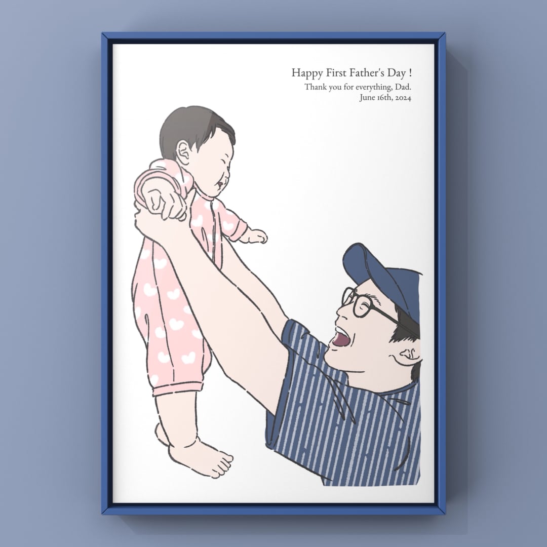 母の日・父の日に贈る似顔絵イラストお描きします お子さまや、お孫さま、ご家族の似顔絵をプレゼントに！ イメージ6
