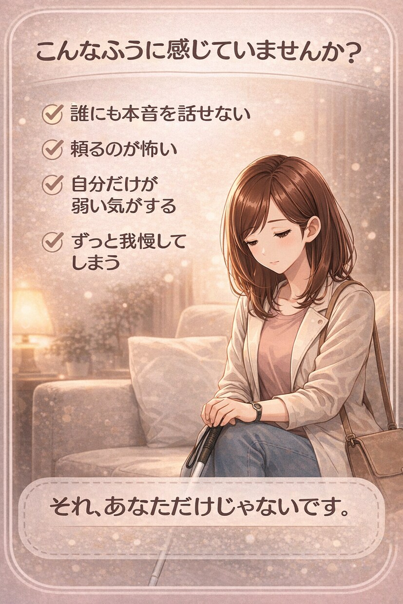 生きづらさを感じたとき、丁寧に受け止めます その苦しさ、ひとりで抱えなくて大丈夫 イメージ2