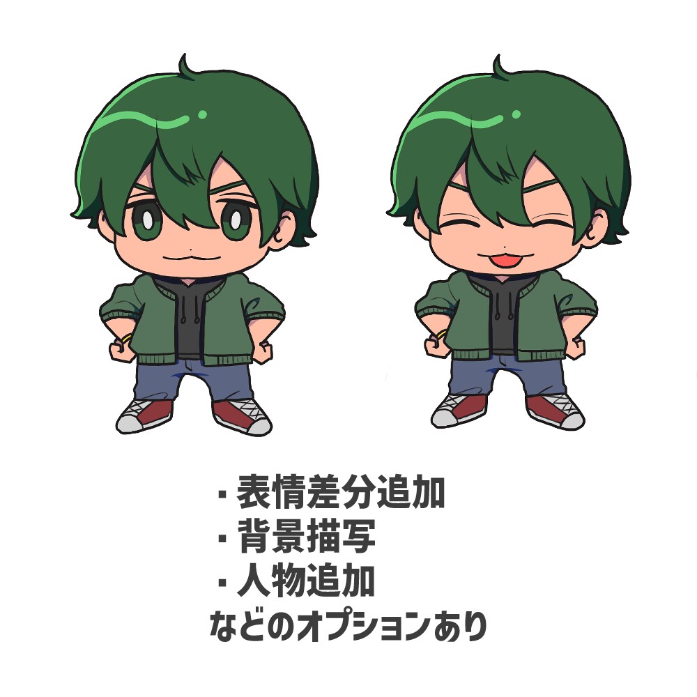 アイコンや配信・グッズに使えるイラスト描きます できる限りご要望に合わせた絵を提供します イメージ2