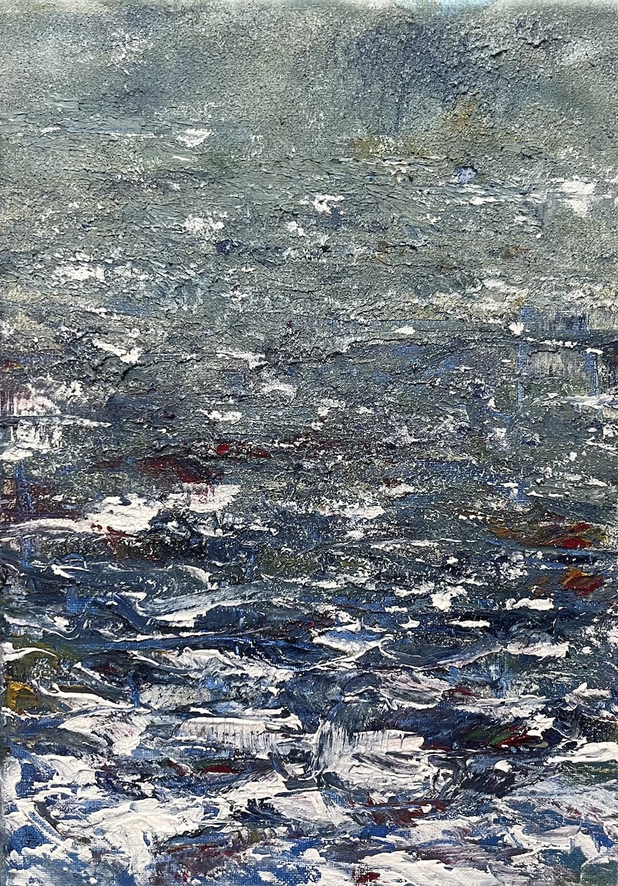アナログ絵画の制作をします 主に抽象画・半抽象画を描きます。 イメージ2