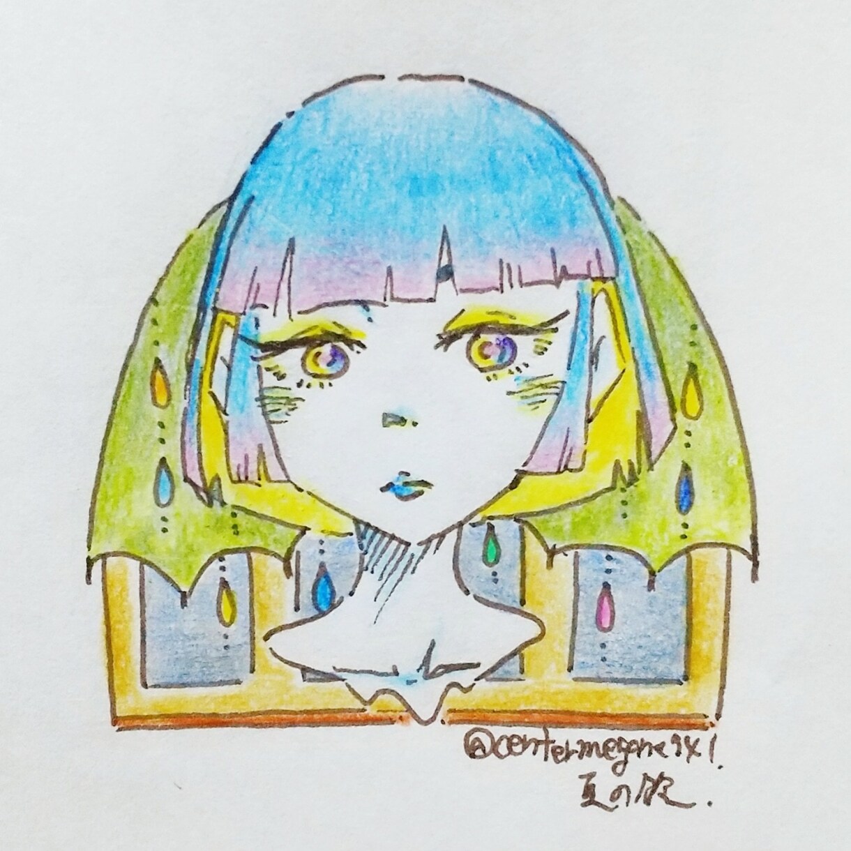 SNS等の人物アイコン描きます 色鉛筆･アクリル絵具を用いて優しいテイストのイラストを制作☆ イメージ4