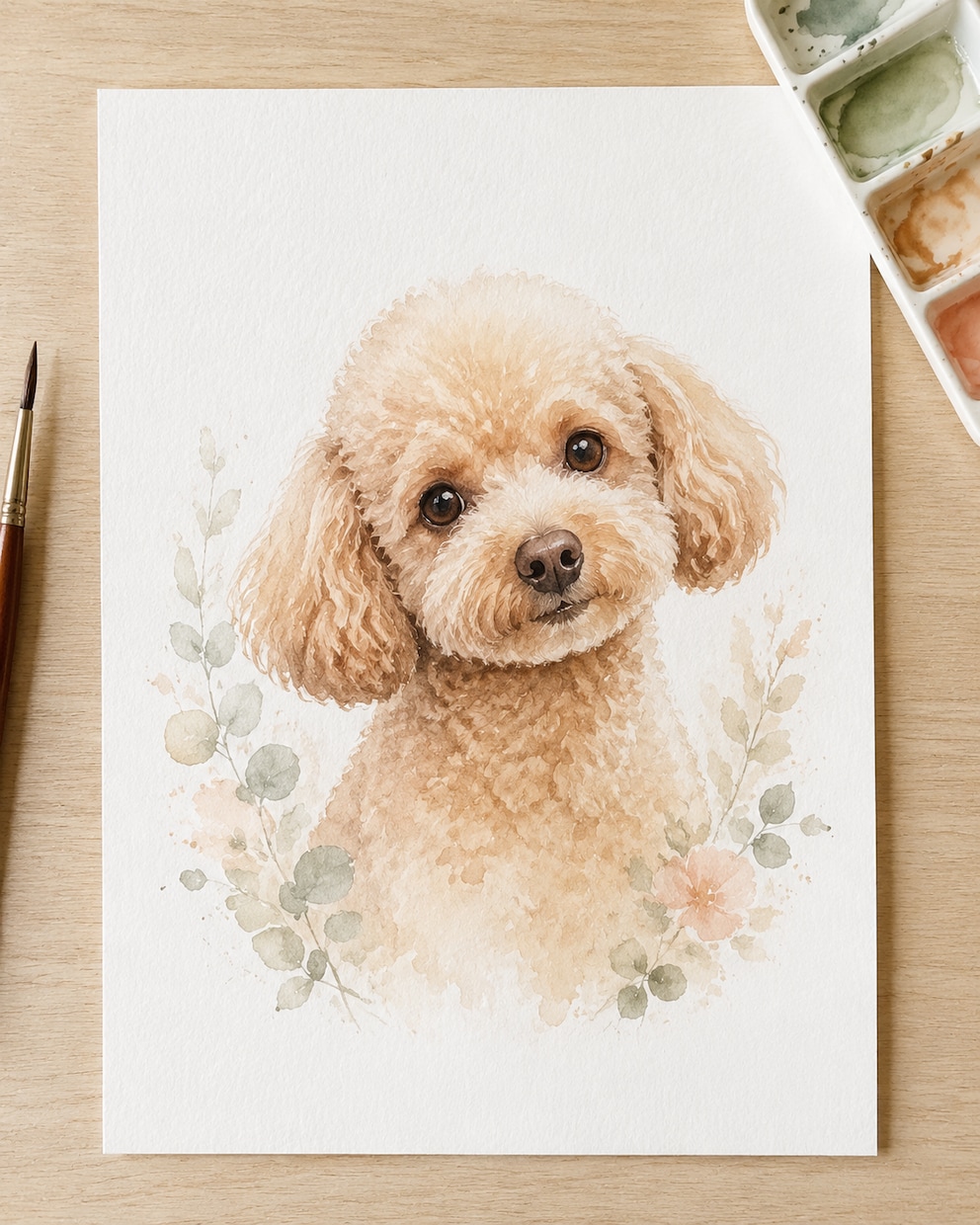 大切なペットの似顔絵をやさしいタッチで描きます 毛並みも表情も丁寧に。印刷してそのまま飾れます イメージ1