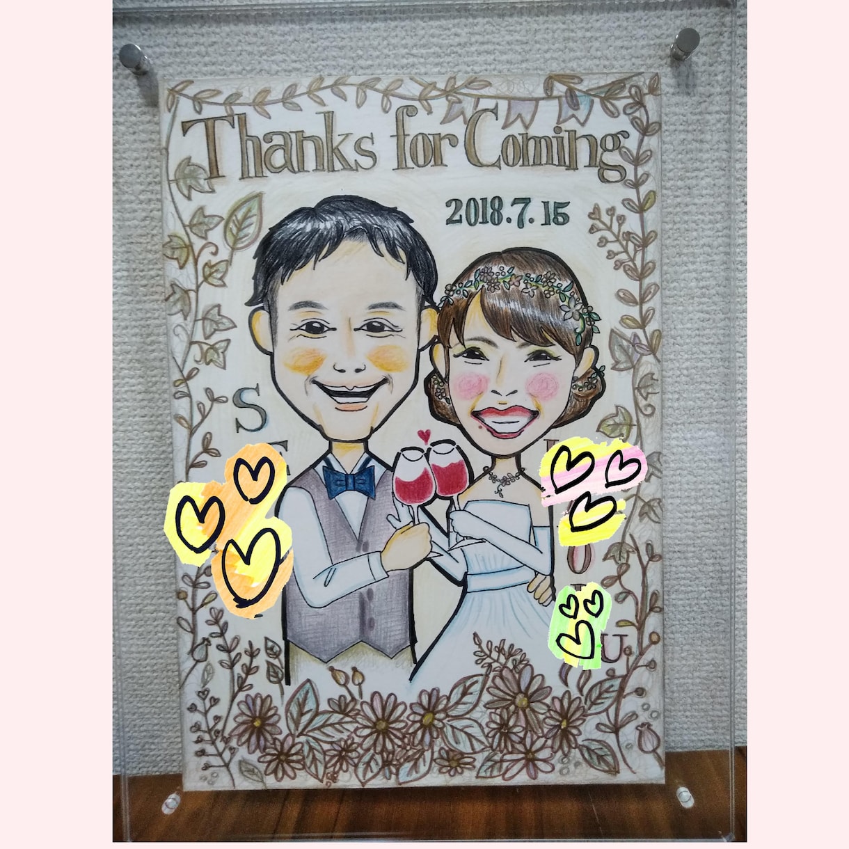 色紙に心のこもった似顔絵を描かせて頂きます プレゼント選び、ちょっとしたサプライズにお困りの方にオススメ イメージ5