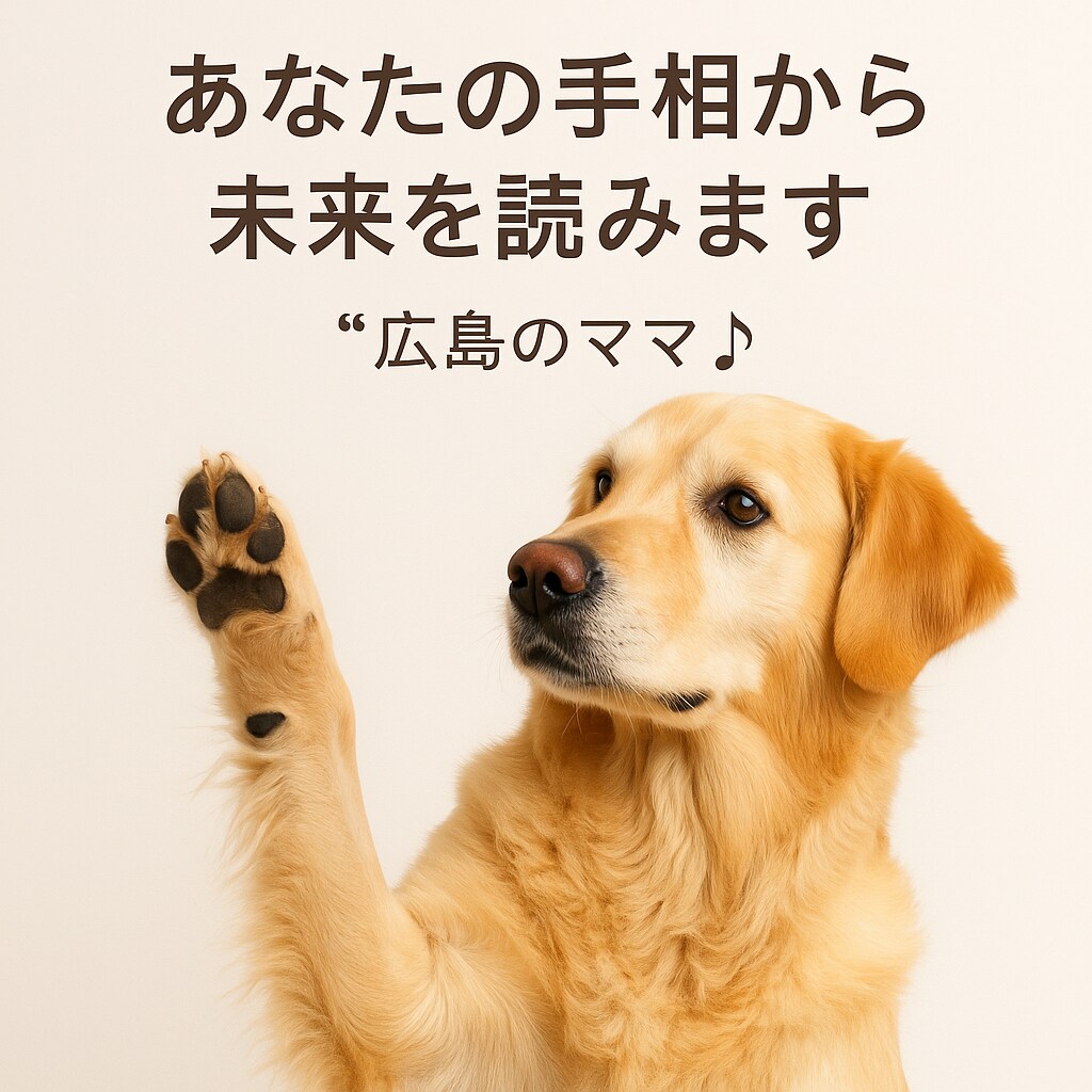 あなたの手相から未来を読みます 「広島のママが優しく本音で鑑定します」 イメージ1