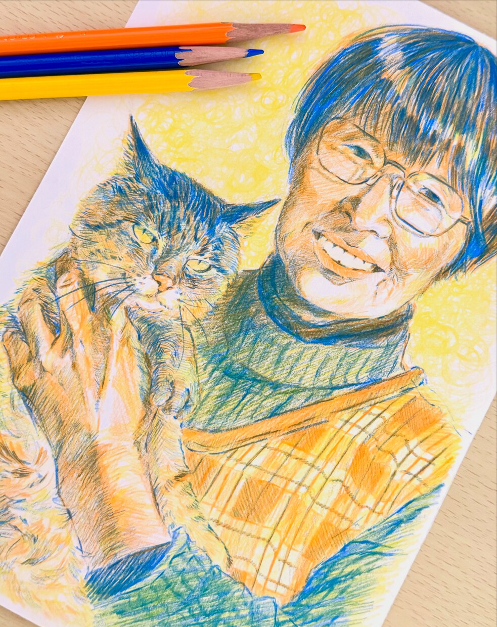 色鉛筆で大切なペットを描きます 記念日やプレゼントに！温かみのある絵を提供します♪ イメージ2
