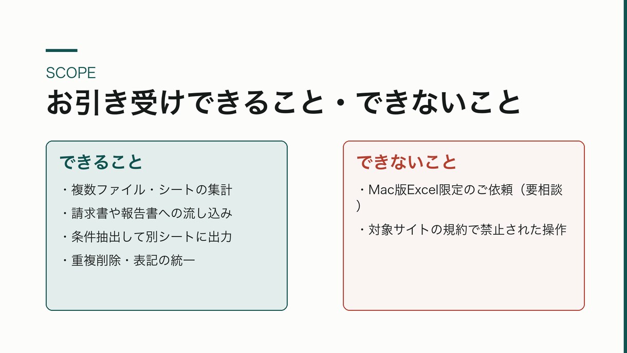Excelの定型作業をマクロで自動化します 毎月の集計や転記をボタン1つで終わらせます イメージ5