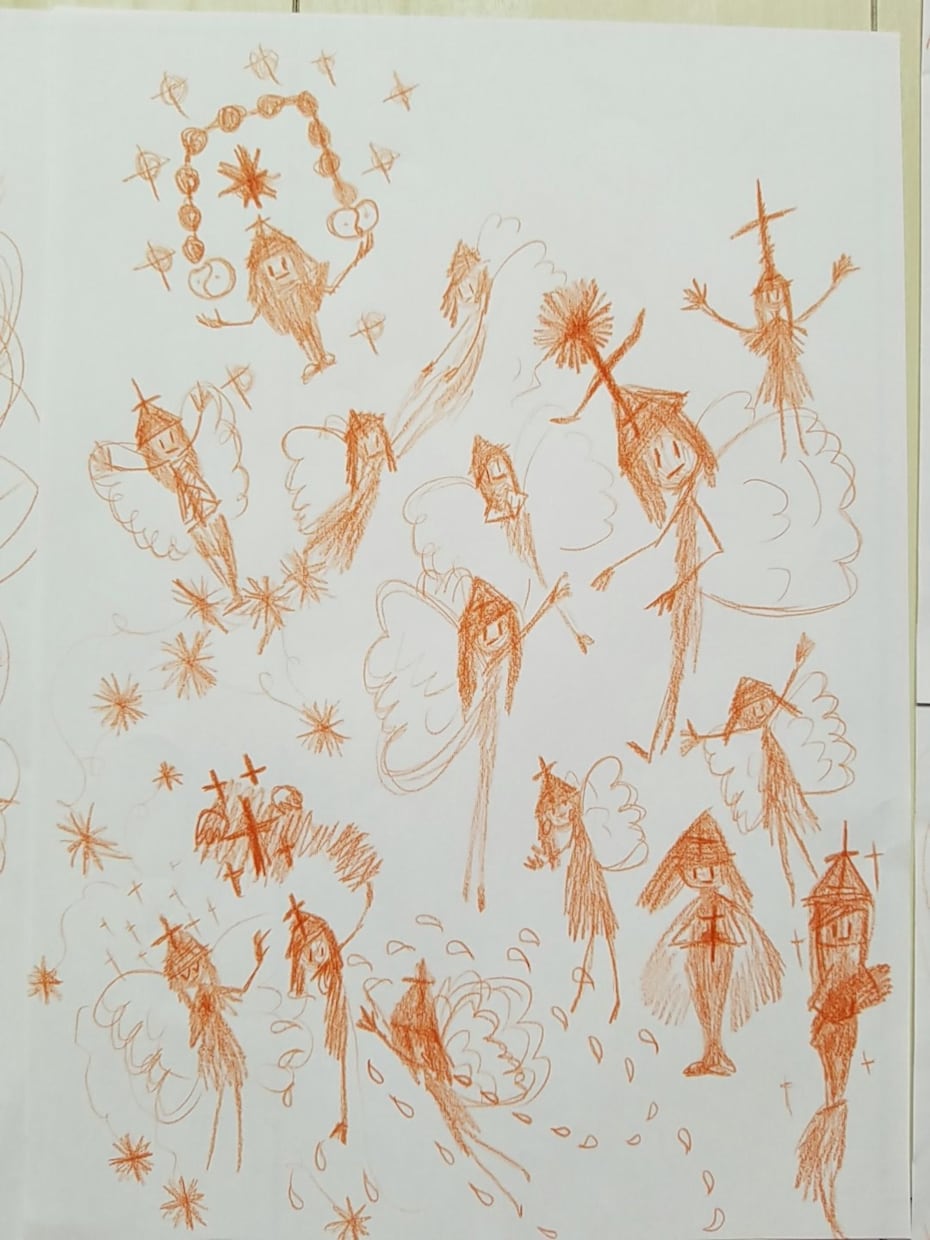 守護してくださっている方を描きます 見守ってくださっている方を絵に✩あなた専用のエネルギーアート イメージ5