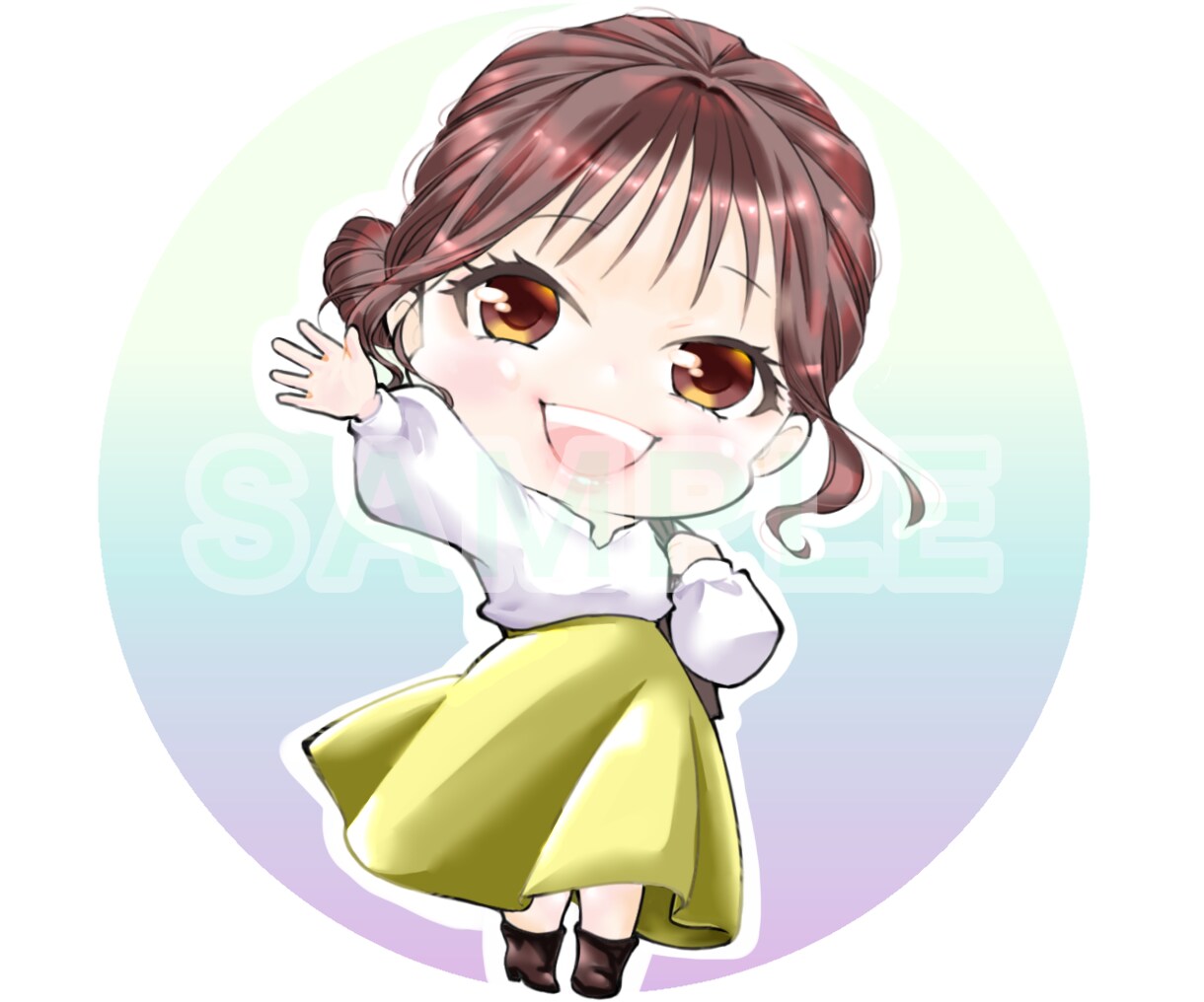 ビジネス・副業の方に♦︎ミニキャラ描きます SNS・ブログのプロフィール画像でお悩みの方にオススメ イメージ7