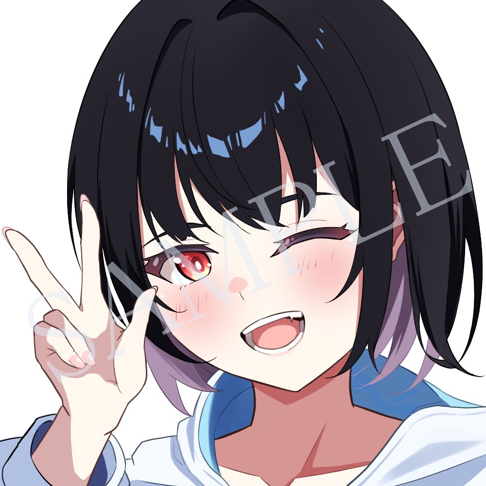SNS用アイコン描きます 印象に残る目元を丁寧に描きます イメージ1