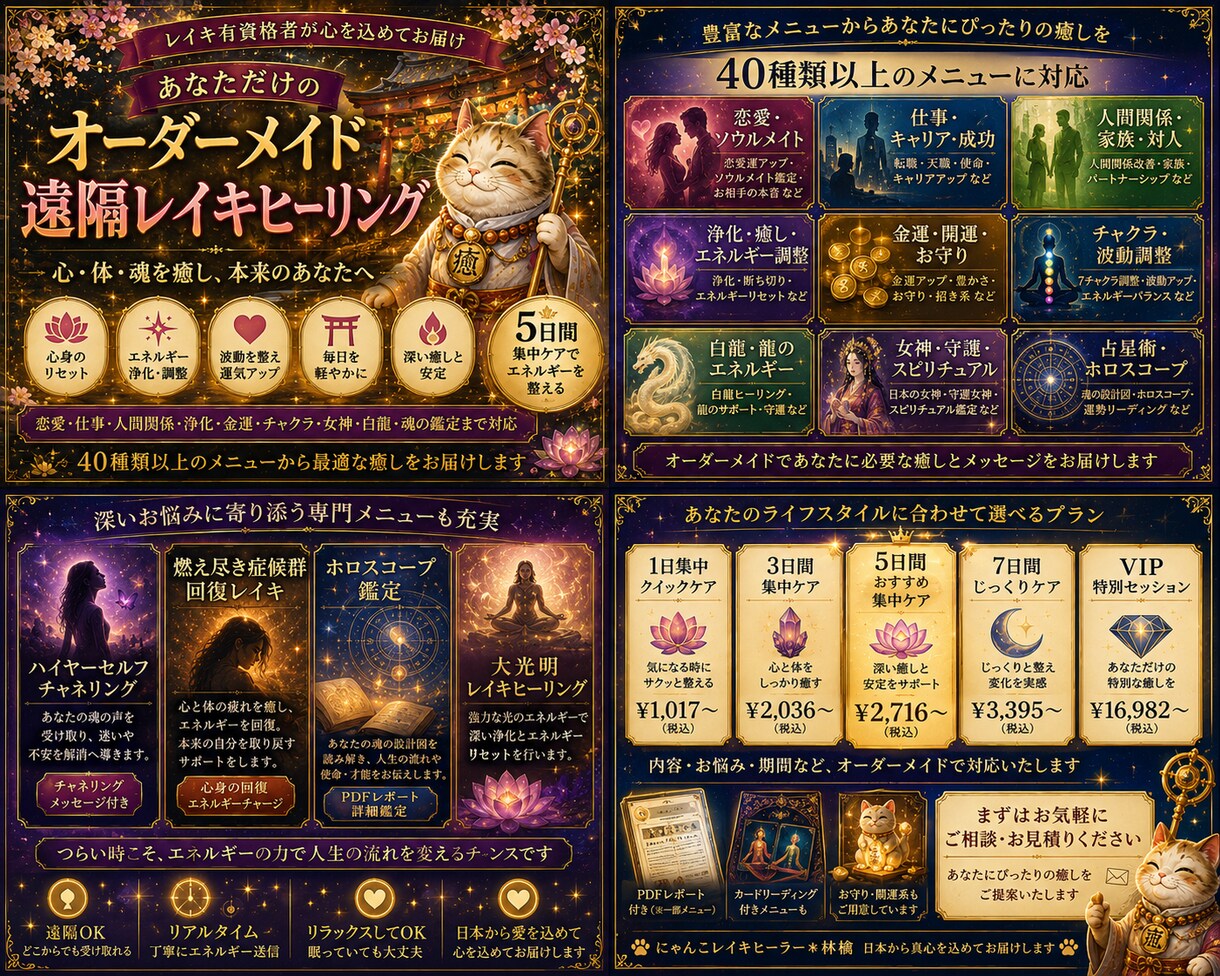 あなただけのためにレイキをカスタマイズします 50種類の中から運気爆上がりのオーダーメイドヒーリングします イメージ4
