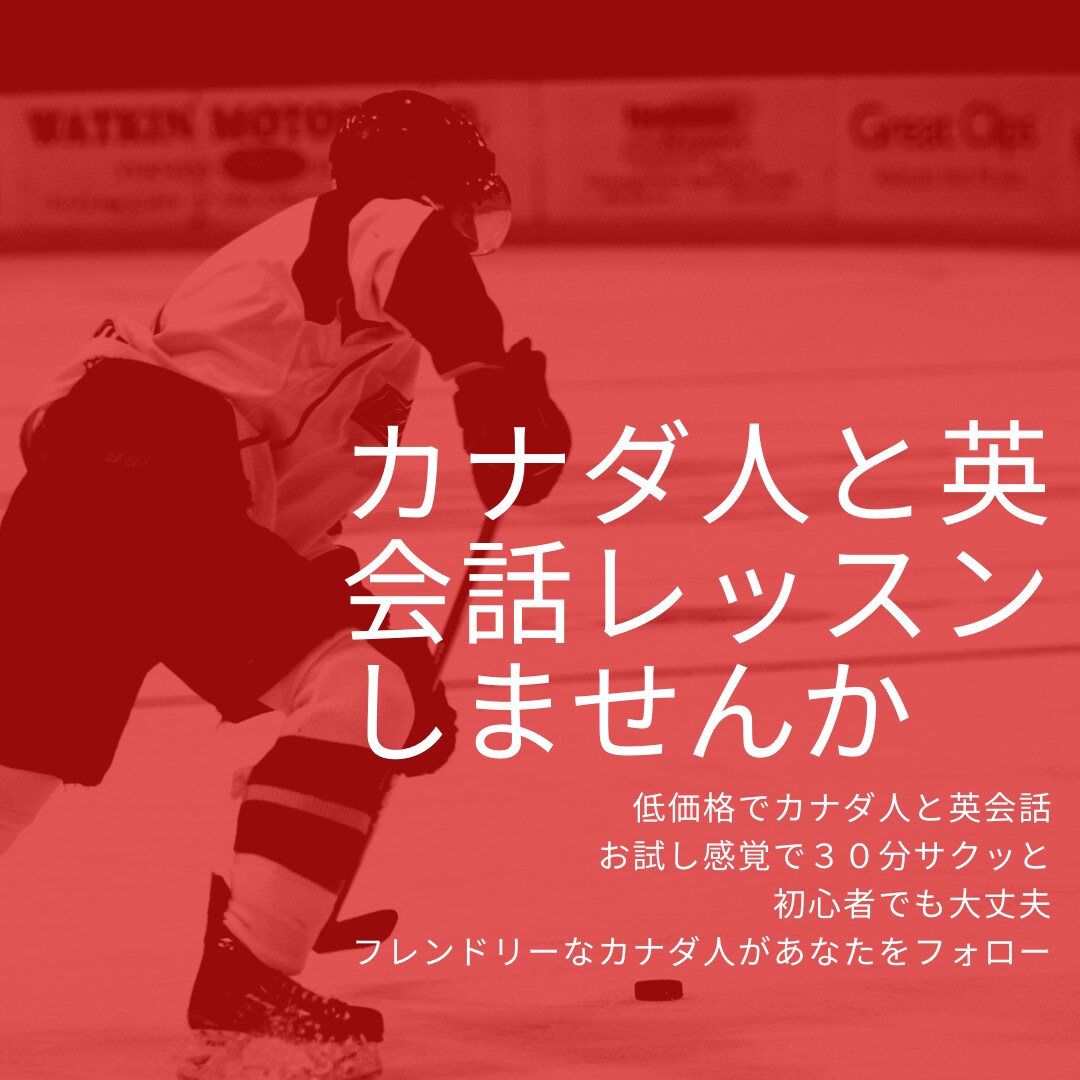 日本語OKなカナダ人が初心者向けに英語教えます はじめてのネイティブレッスンにおすすめ！初心者英会話 イメージ1