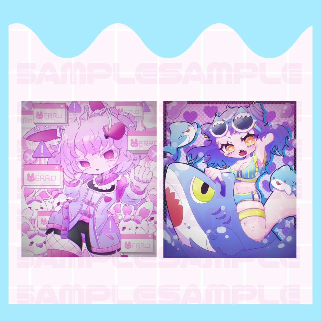 デフォルメの可愛い1枚絵を作成します グッズ作成等にもご利用頂けます！ イメージ1