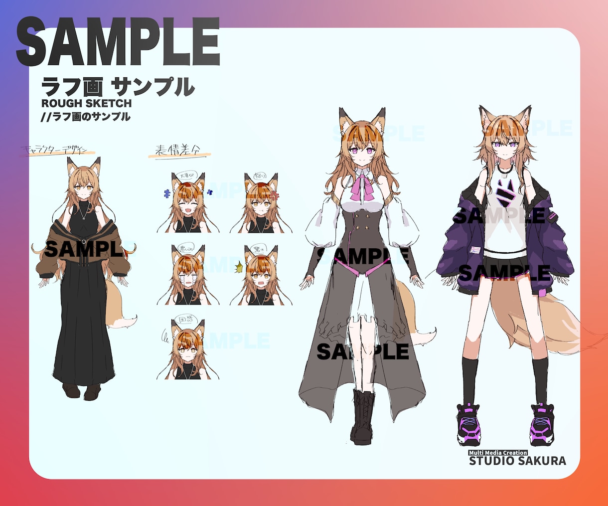 Live2D Vtuberイラストモデリングします 可愛いキャラクターでVtuberデビュー！ イメージ4