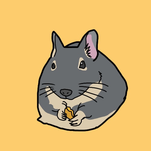 シンプルなデグーのイラストを描きます アイコン、グッズ作成に使用出来るデグーのイラスト イメージ3