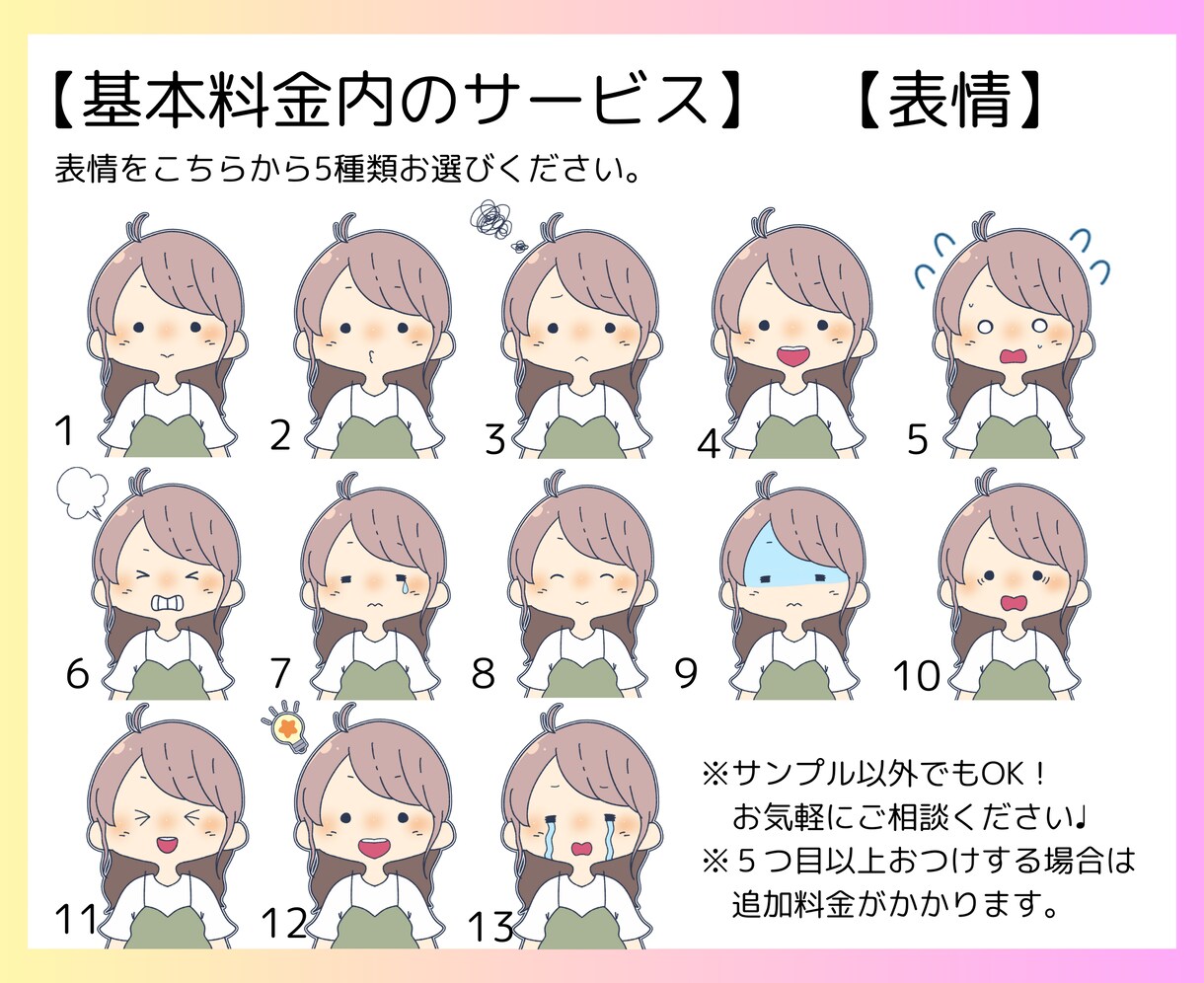 ゆるくて可愛いイラストでブログのお手伝いをします ブログに使える表情豊かなアイコンであなたの記事を伝えやすく！ イメージ7