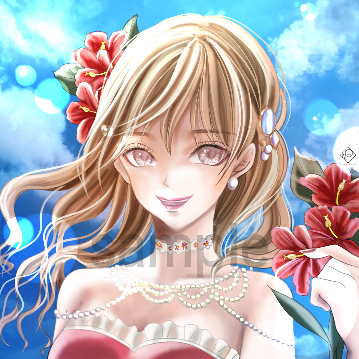 SNSアイコン、背景を描きます ご納得いただける、SNSアイコン又は背景をお描きします。 イメージ6