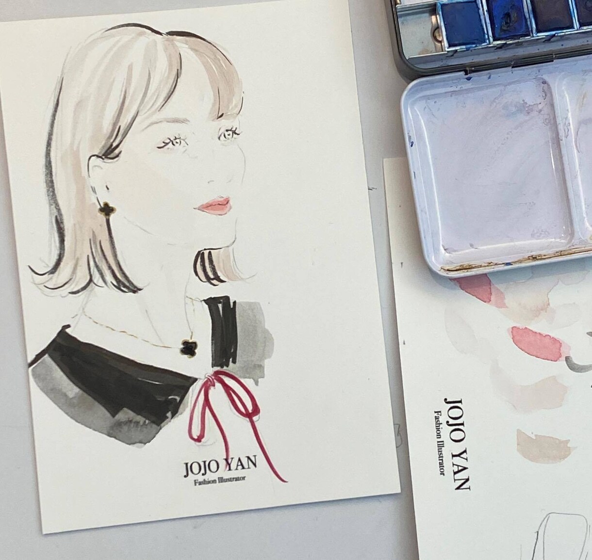 女性らしい洗練されたタッチでポートレートを描きます ハイブランドから依頼多数の女性らしいテイストでバストアップを イメージ6