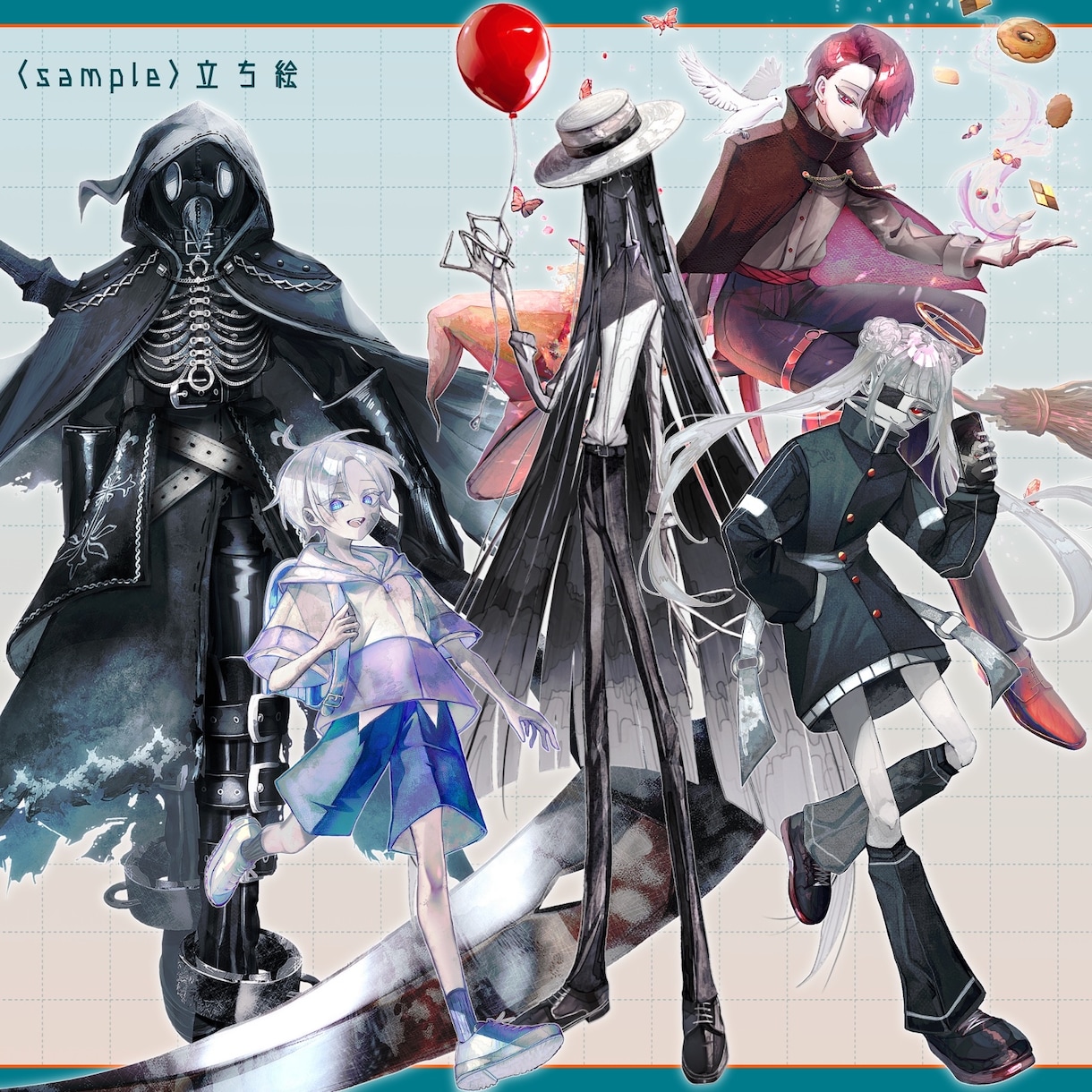 立ち絵や一枚絵等のイラストを制作します TRPG等に使える立ち絵や、一枚絵等を描きます イメージ4
