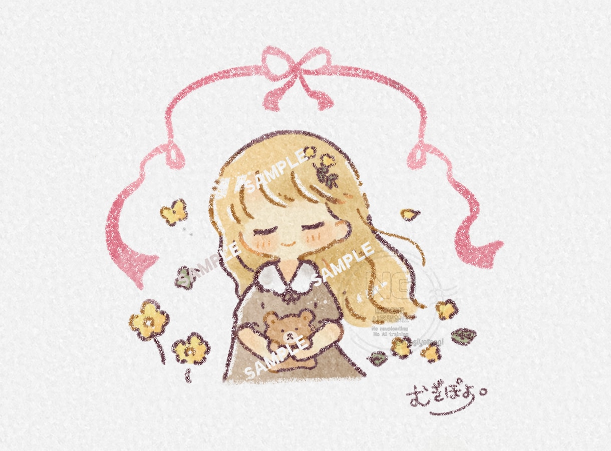 ゆるふわ♡かわいいアイコンを制作します 人物、どうぶつもOK！心を込めて描きます✨️ イメージ2