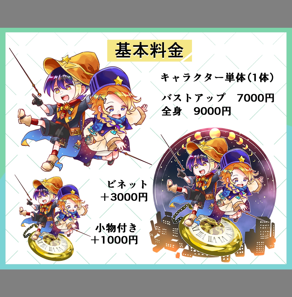 ミニキャラ(SDキャラ)描きます 等身高めなSDが好きなあなたに イメージ2