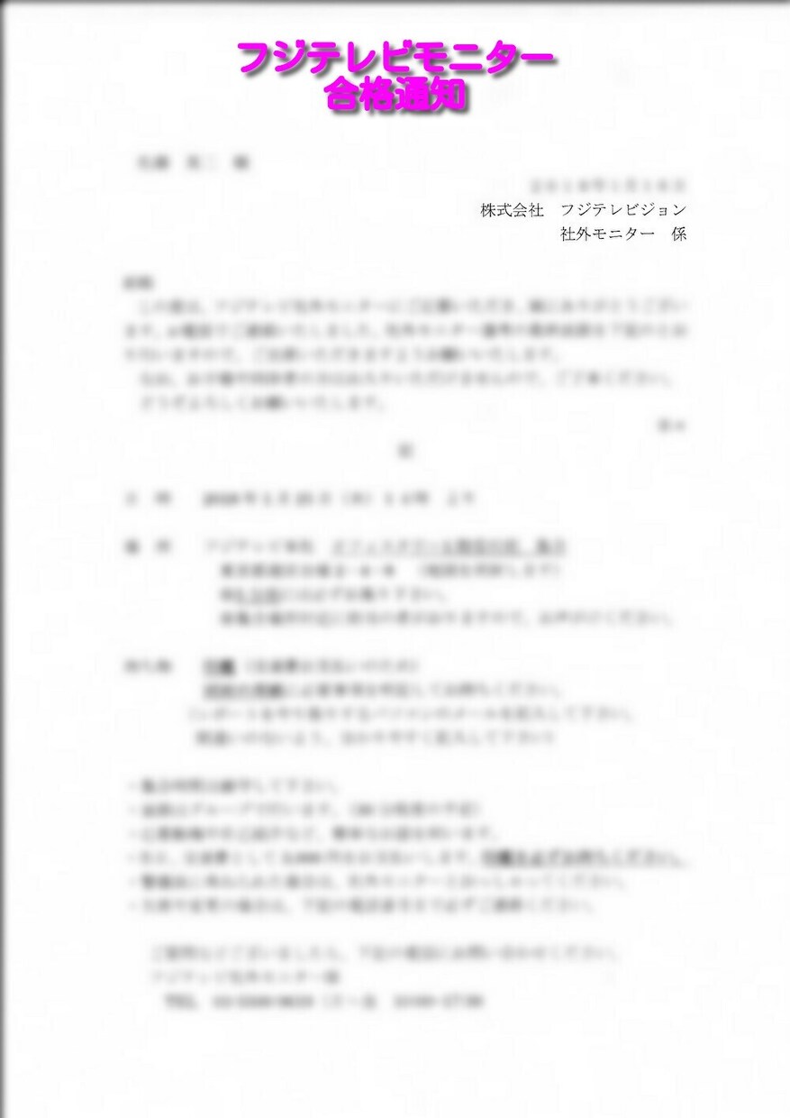 簡単副業（テレビ局モニタ）応募～当選までを教えます 人気高額モニタ（テレビ局モニタ）攻略法を丁寧に詳しく教えます イメージ8