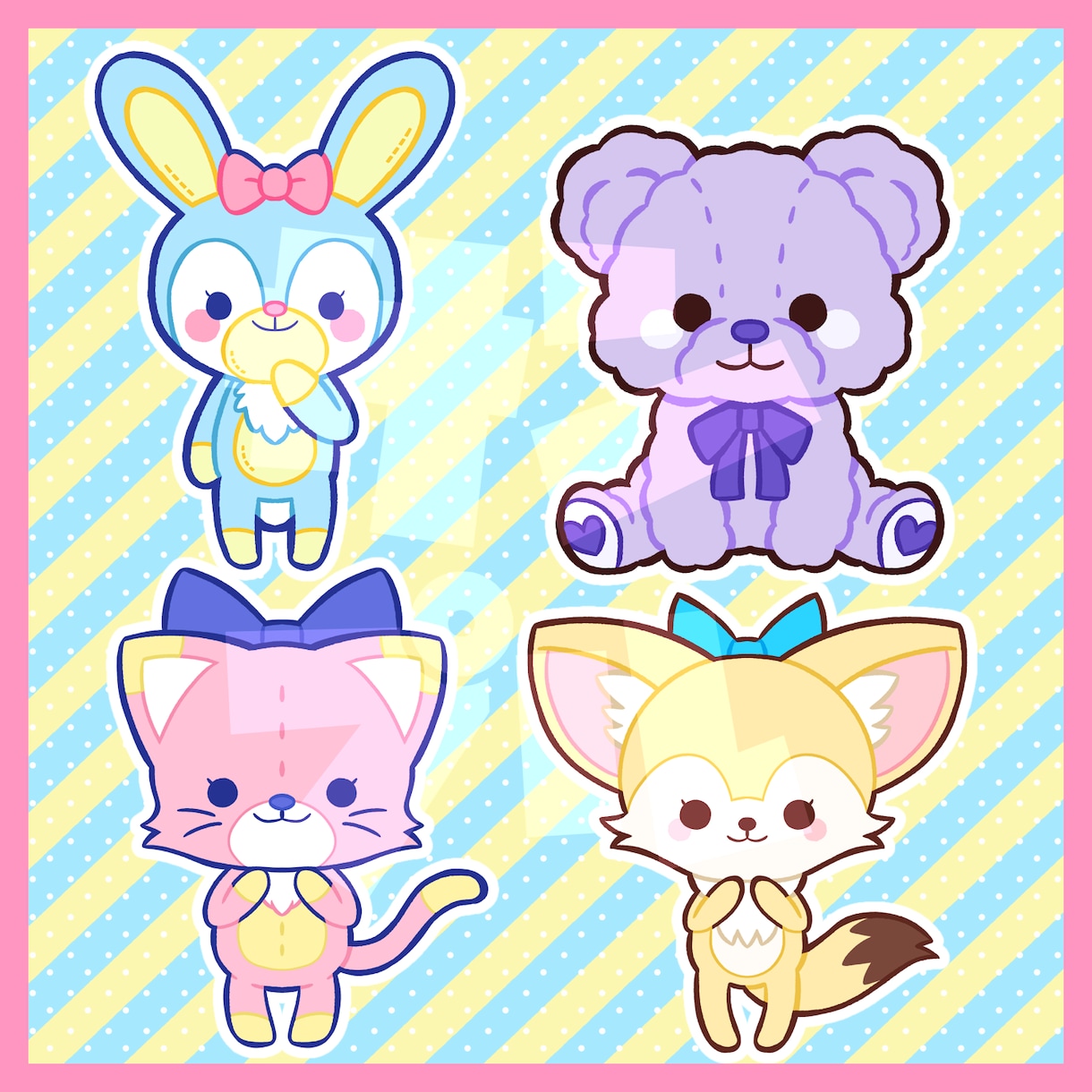 80's風ファンシーイラスト描きます かわいくてレトロポップなイラスト得意です！ イメージ2