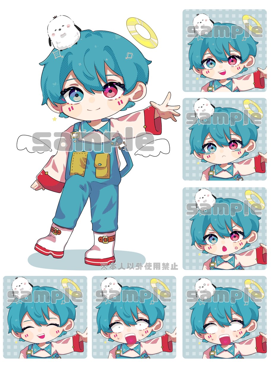 ポップで可愛いミニキャラ描きます ポップなSDイラストです。グッズ化などにも！ イメージ7