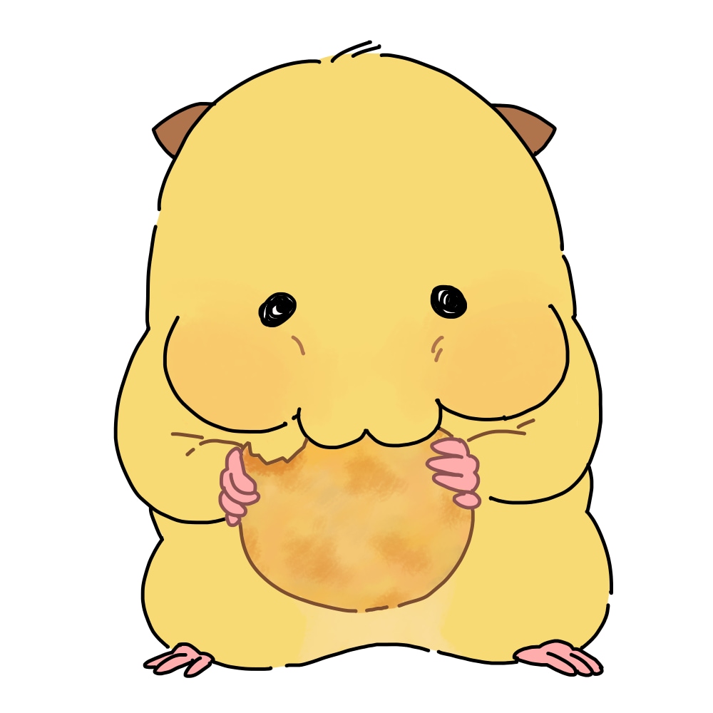 ハムスターのイラスト【3枚】作成します ハムスター特化！ハムちゃんの何気ない表情イラスト作成します イメージ5