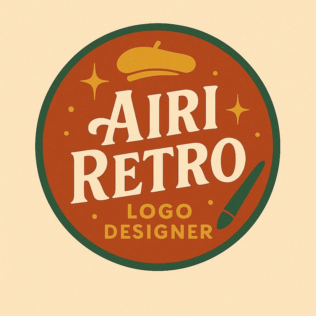 レトロポップ・イタリアン風ロゴ制作します Airi Retro｜イタリアン風レトロポップロゴ制作 イメージ4
