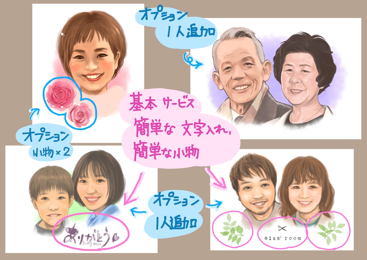 優しくあったかい似顔絵描きます 記念日やウェルカムボード、プレゼントに。 イメージ5