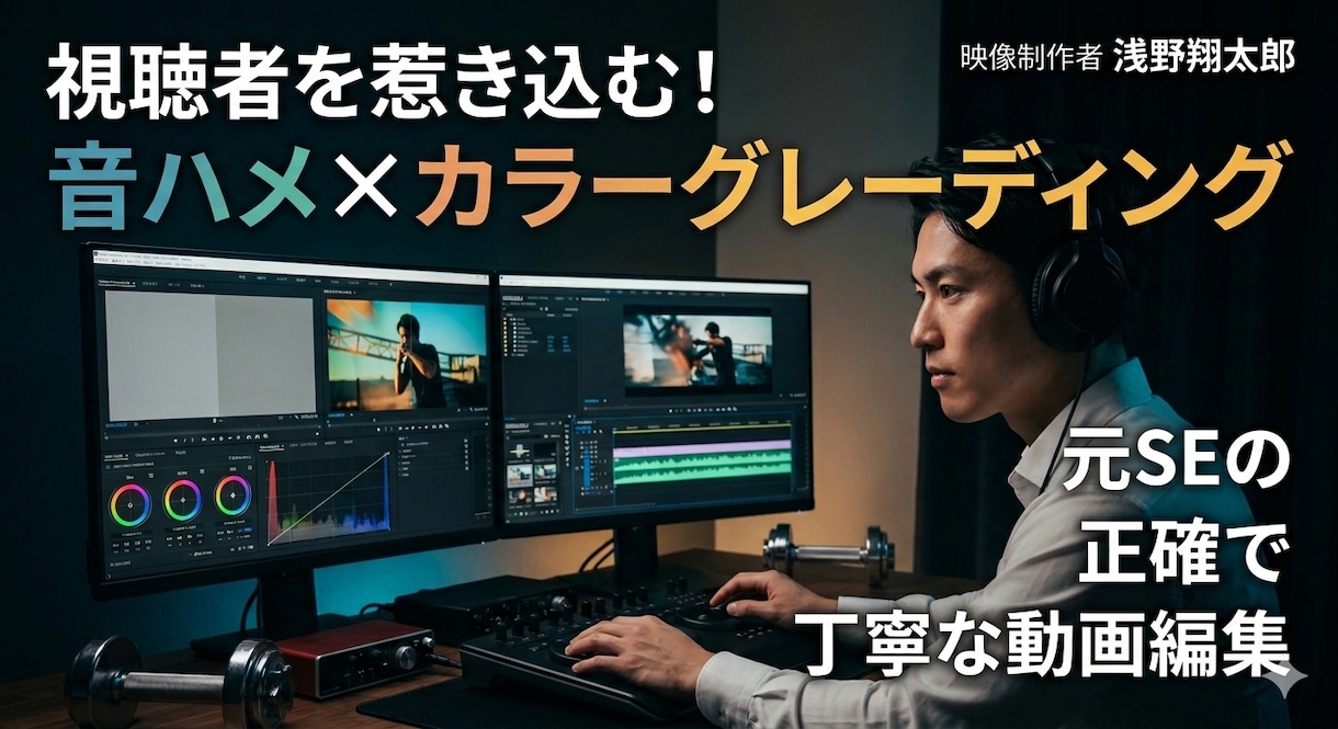 動画編集承ります 音ハメや色調補正で視聴者を惹き付ける動画を作成します！ イメージ1