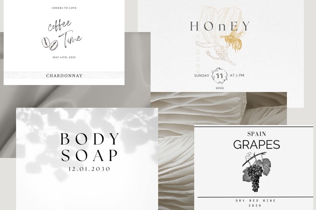 ラベルをデザインいたします お洒落×シンプル【2案ご提案】 イメージ1