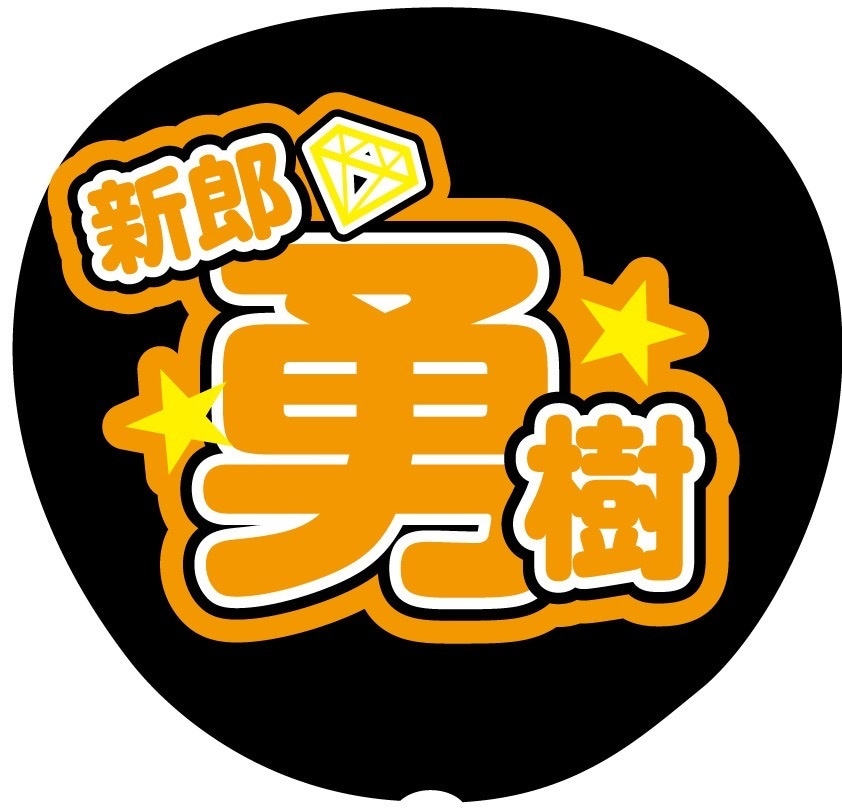 結婚式をライブ風に♡名前入り席札うちわ作成します 裏面シールで簡単貼るだけ‪☆完全オリジナル席札うちわです✨️ イメージ2