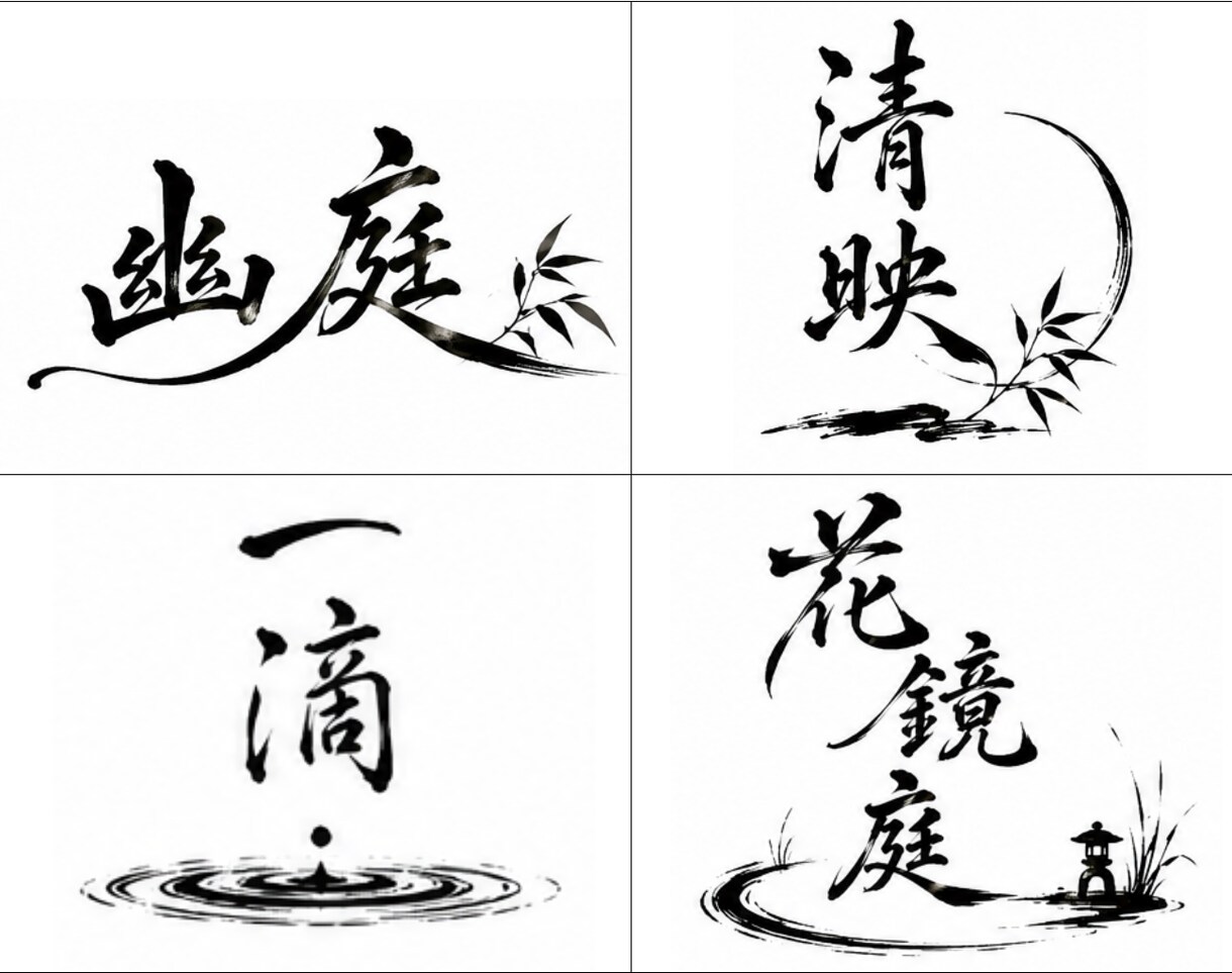 あなたの想いをカタチに、筆文字ロゴを制作いたします “なんとなくこんな感じ”からでも、一緒に理想を形にします。 イメージ9