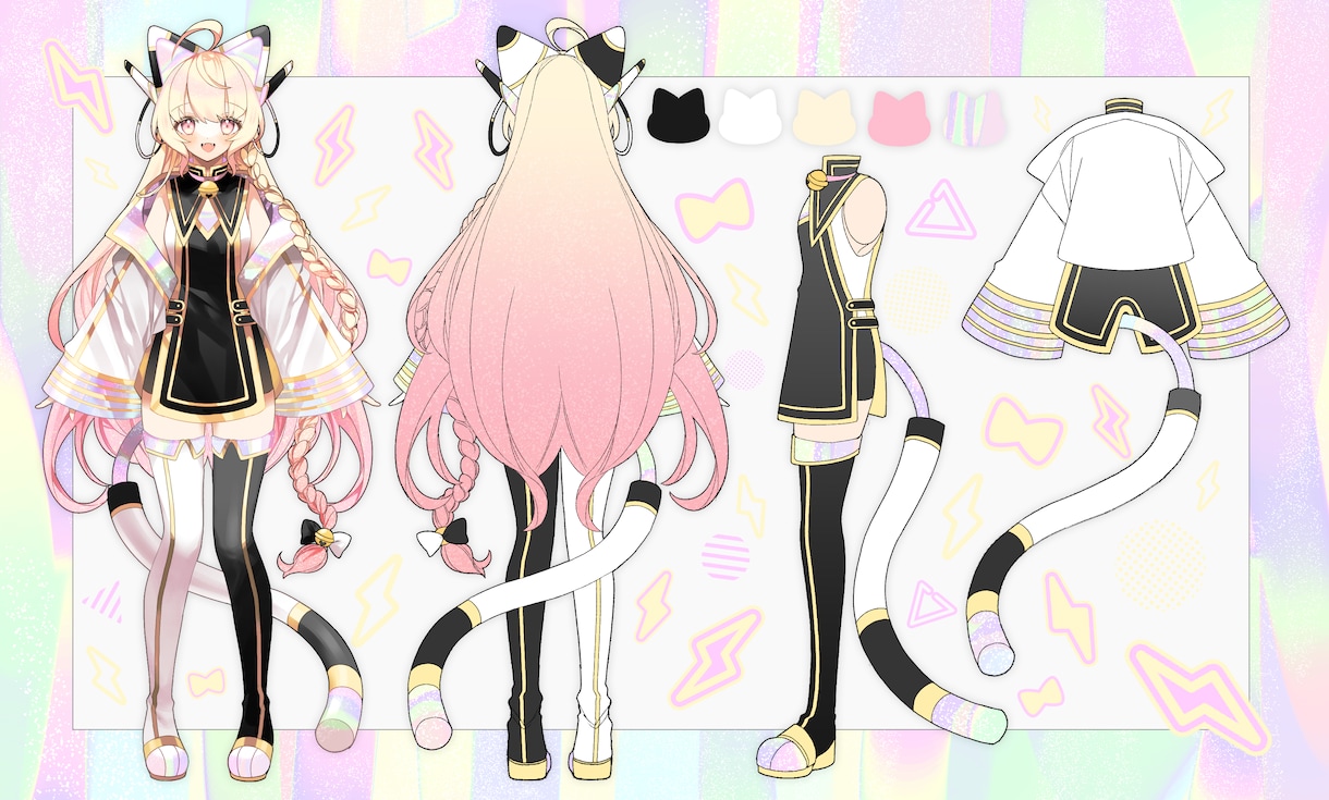 キャラクターデザイン、立ち絵の作成を致します Vtuber立ち絵、IRIAM、ゲーム用立ち絵等描きます！ イメージ10