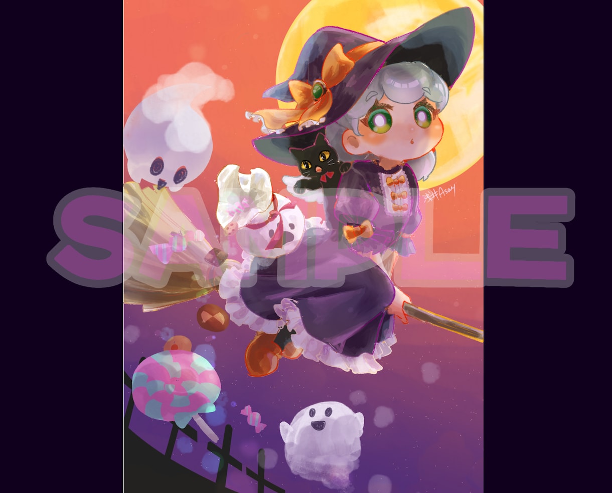 絵本のような優しくメルヘンなイラストお描きします 水彩風タッチでデフォルメの効いた一枚絵をお届けします イメージ3