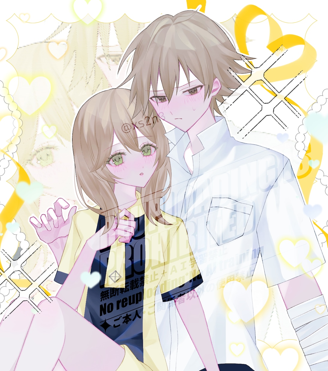 SNSアイコン・夢絵、カップルイラスト描きます かわいい雰囲気のイラストをお届けします♡ イメージ2