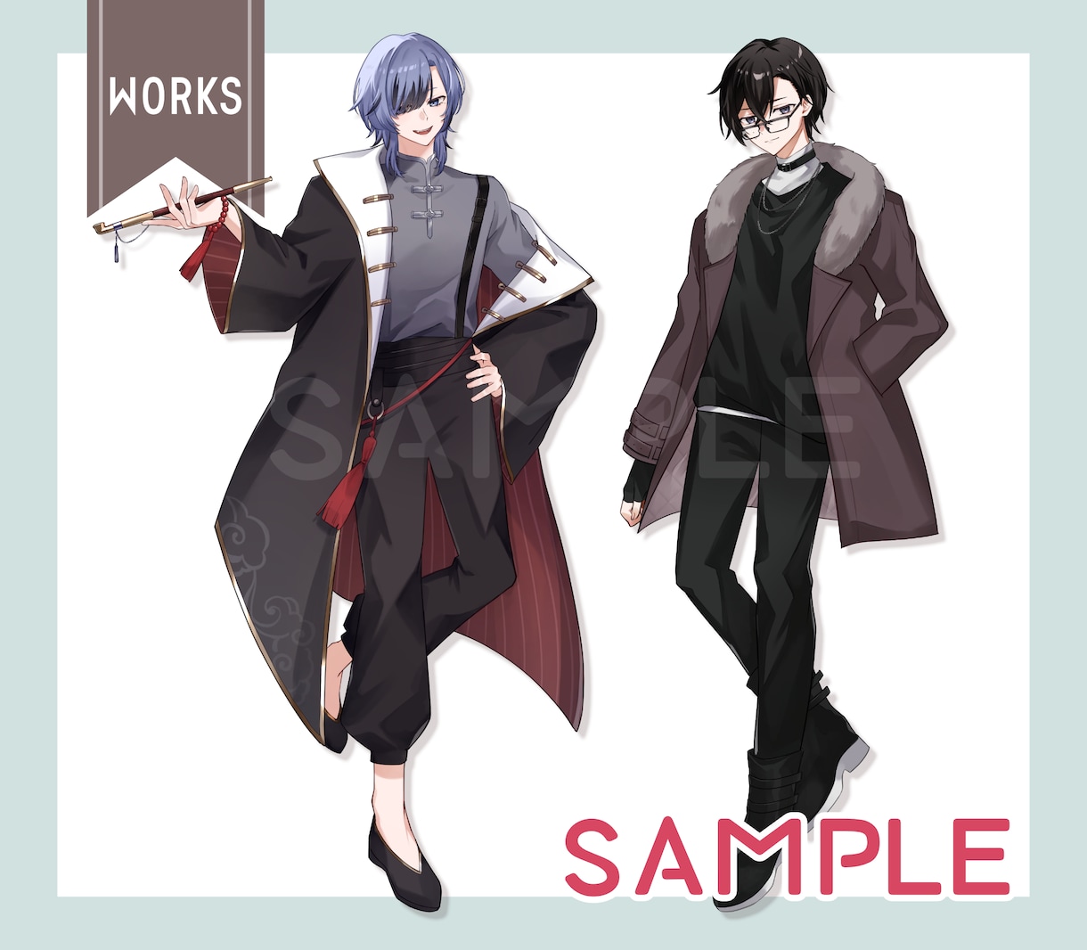 キャラクターデザイン・立ち絵制作します Vtuber/IRIAM/TRPGなどに！パーツ分け対応可 イメージ4