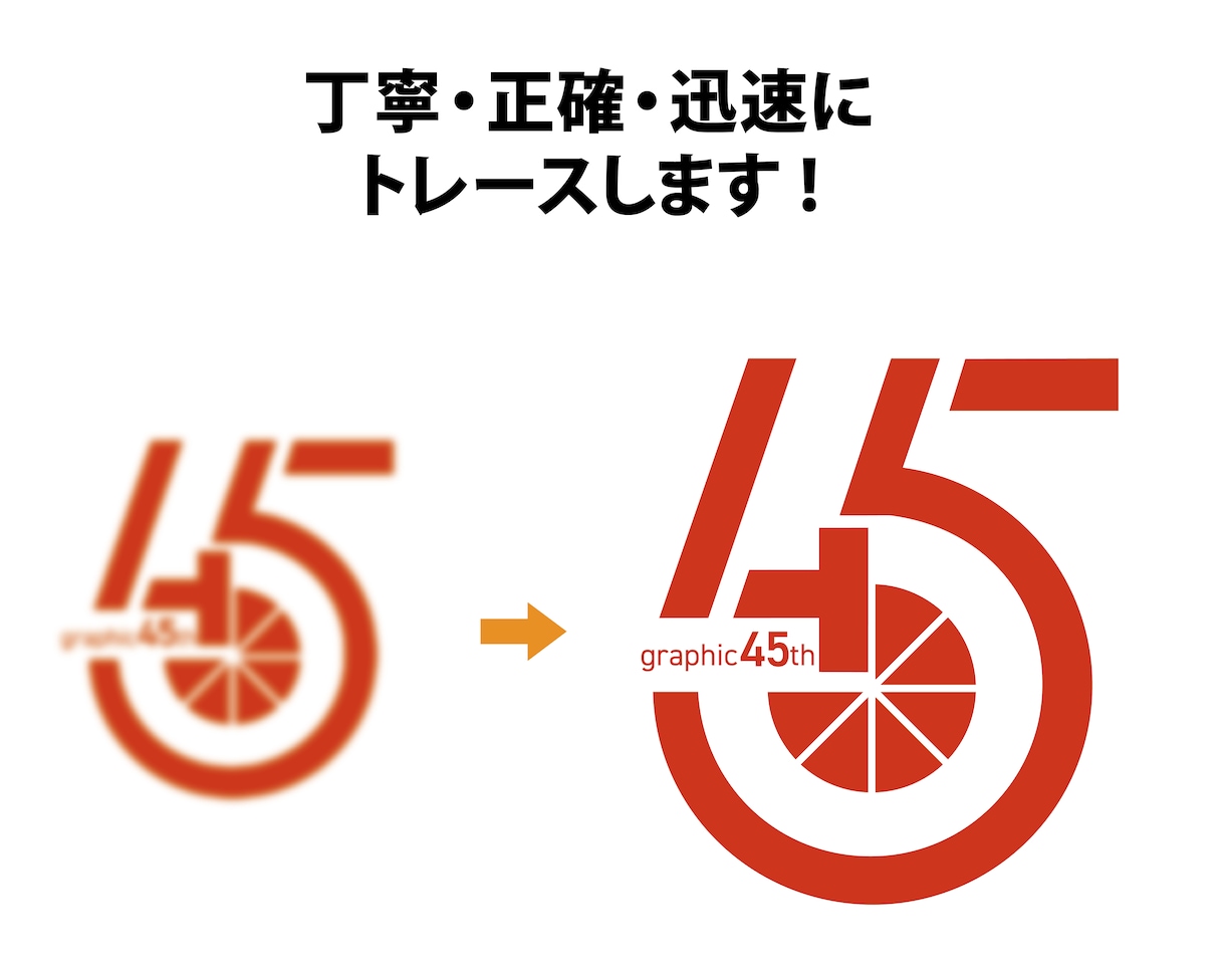 ロゴ・画像・手書きイラストをきれいにトレースします 3案でご提案・修正無制限でAIデータに変換いたします イメージ3
