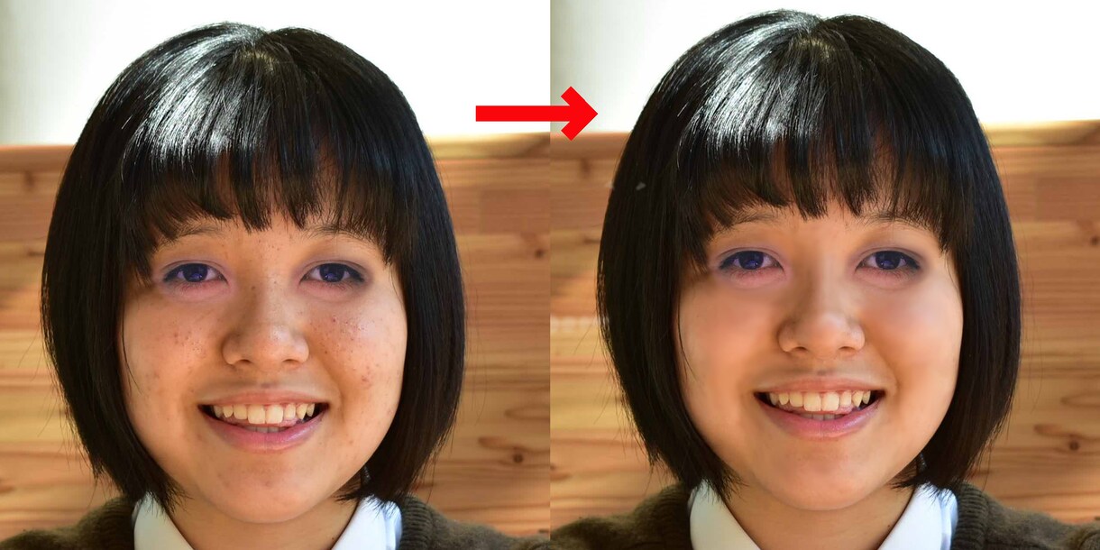 写真加工であなたの肌を美しくします きれいな肌の自分の写真をソーシャルネットワークへ投稿！ イメージ6