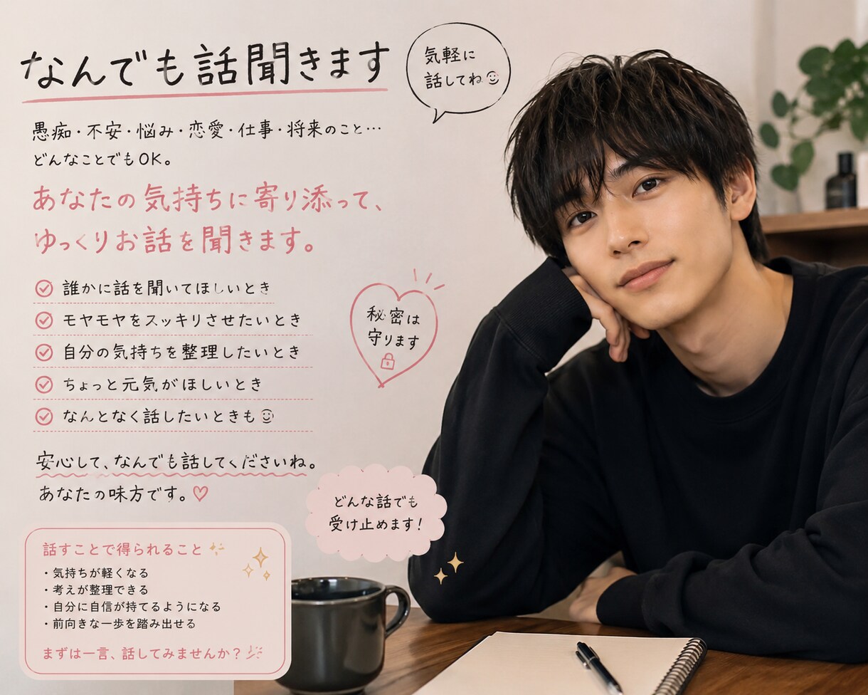 何でも聞きます あなたのストレスなくしませんか イメージ1