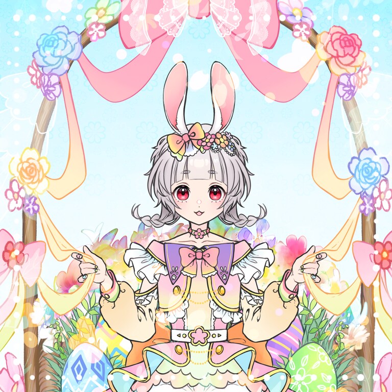 かわいいイースター量産イラスト制作します カラバリ豊富！自由度高め！春にぴったりのイラストです♡ イメージ1