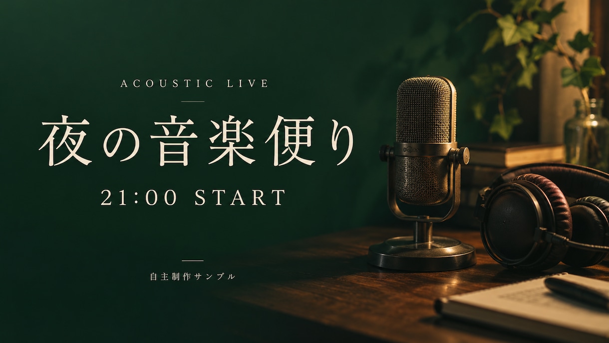 音楽や配信のサムネイルを見やすく作ります タイトルと雰囲気が伝わる画像を1枚制作 イメージ1