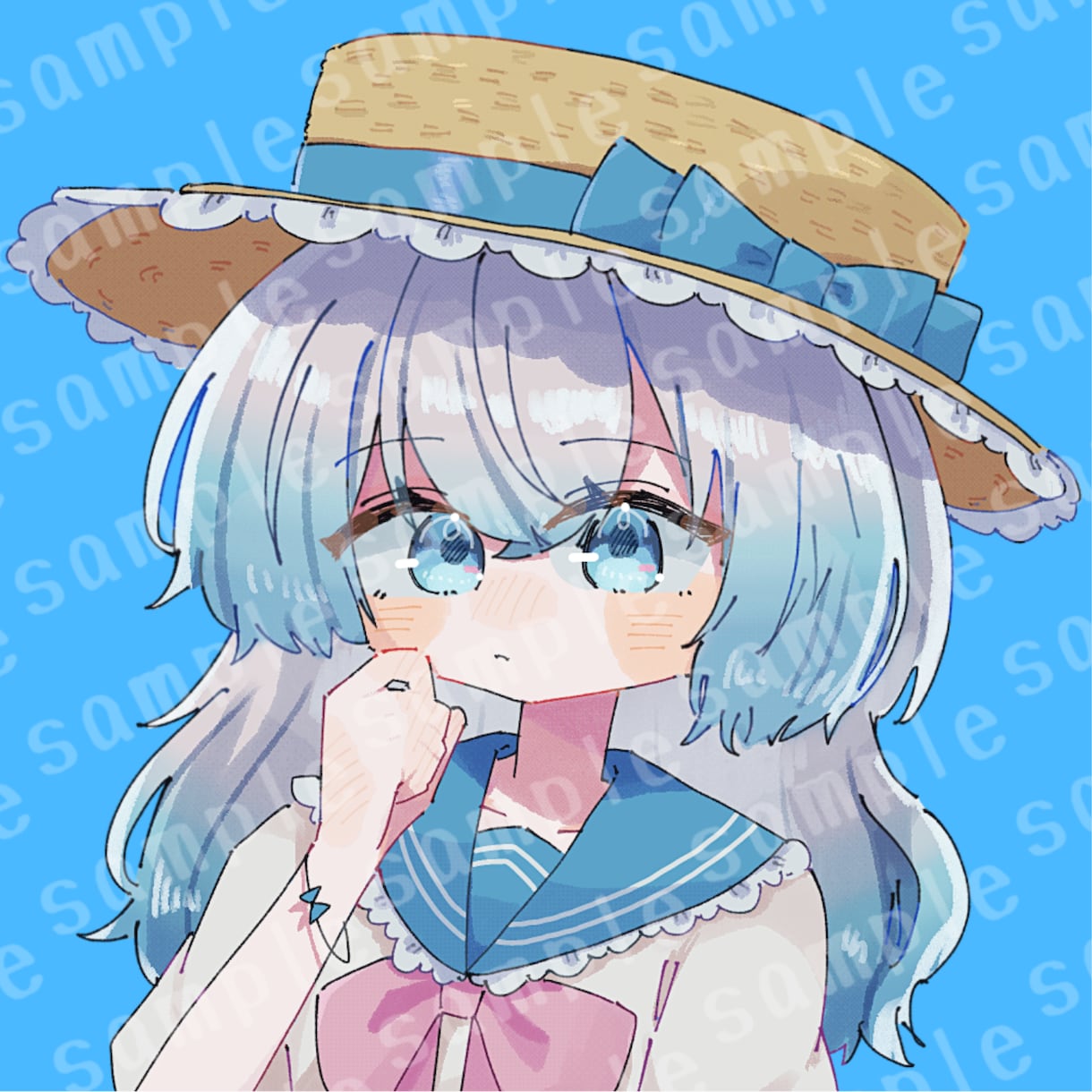 商用利用OK！ゆるかわいいアイコンイラスト描きます SNSアイコンへぜひ！ふんわり手描きイラスト描きます！ イメージ1