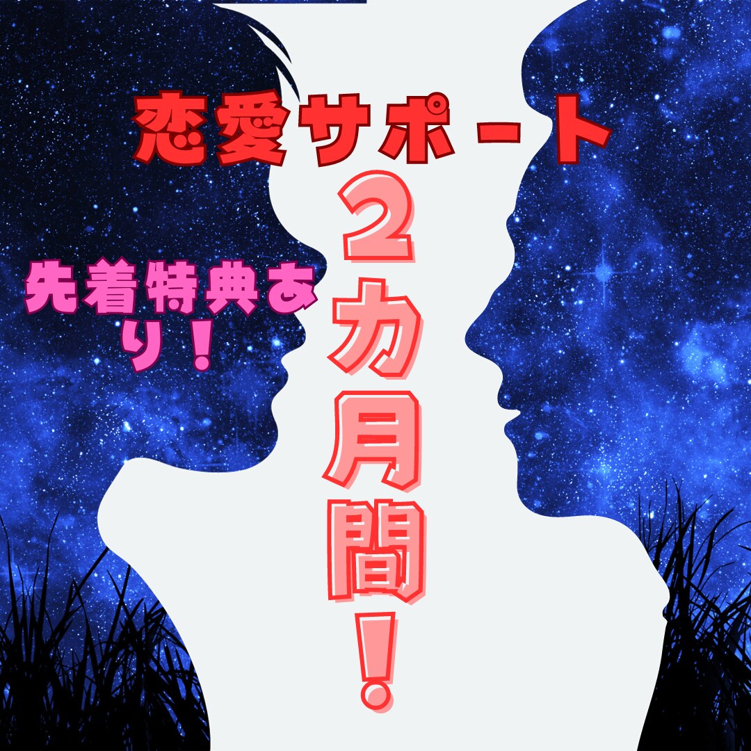 2ヶ月間あなたの恋愛を全力でサポート致します あなたが幸せになれるようサポートします！ イメージ1
