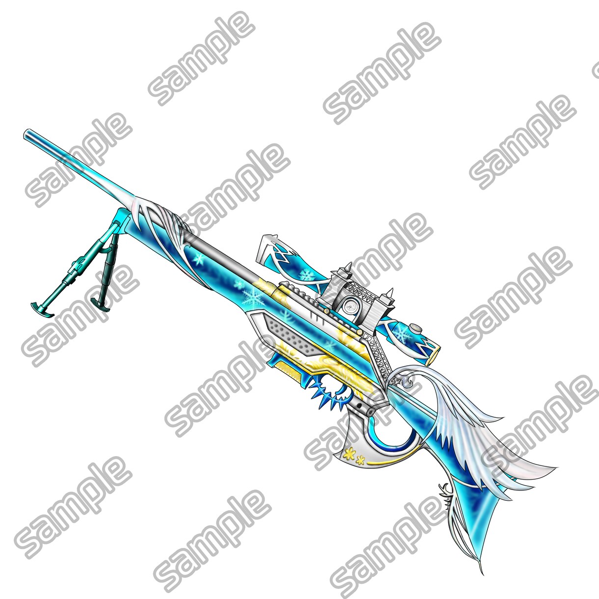 ゲーム用アイコン！小物/名入れ/手/サービスします 銃のリアル感は神レベル！背景透明データプレゼント イメージ5