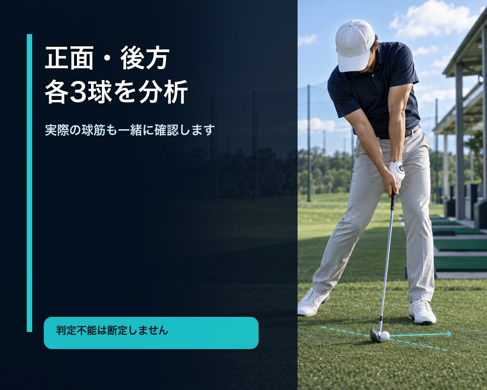 プロがスイングの根本原因を動画で診断します フェース向き×クラブパスから最優先の1点を特定 イメージ5