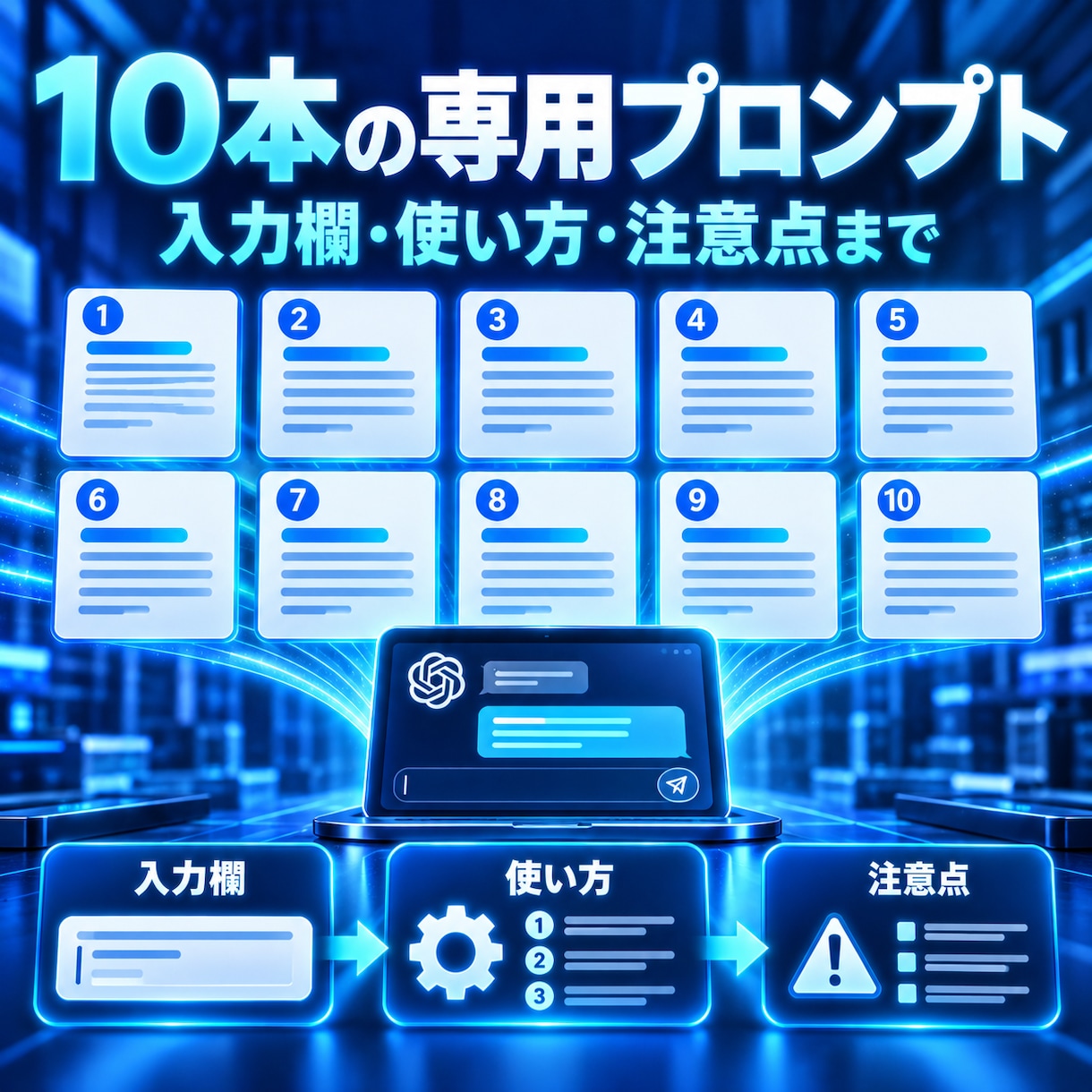 仕事専用のChatGPTプロンプトを作ります あなたの業務に合わせた再利用できる型を設計します イメージ3