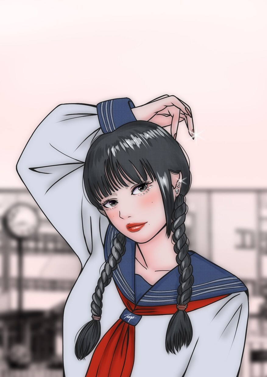 パキッと似顔絵描きます 可愛くなるけど、ちゃんと似ます！！美人にもなりますっ！！ イメージ4