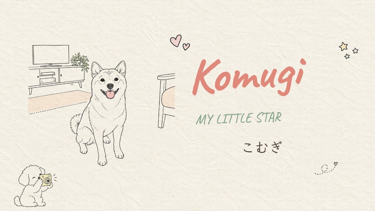 手書き風！ペットの思い出ムービー作ります お気に入りで15%オフ チェキと手書き風で約3分 イメージ3